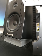 m audio bx5 d2 suporte altifalante logotipo pinshape áudio alto falantes gadget música bx5d2 stand falante maudio 3d print model - Mito3D