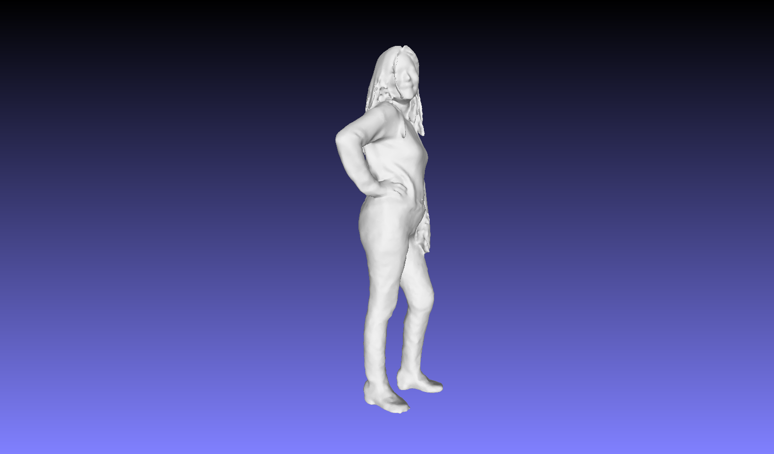 printle femme 008 pinshape adult casual standing 3D print model - Mito3D