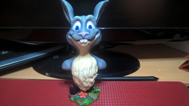 easterbunny pinshape sculpture buste bunny pâques 3d print model - Mito3D