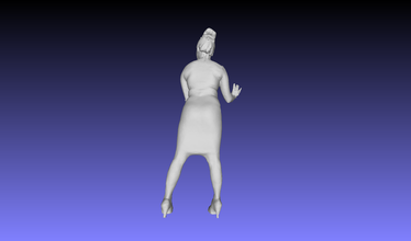 printle femme 002 pinshape adult standing 3d print model - Mito3D