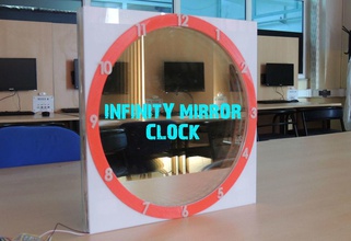 specchio infinito clock versione aggiornata pinshape disegno 3d 3d print model - Mito3D