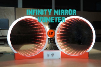 infinito espelho medidor vu música equalizador pinshape meter 3d design 3d print model - Mito3D
