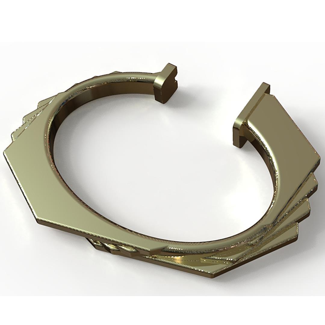 octagonal bracelet pinshape -elegant -modern -bracelet -fashion jewelry 3D print model - Mito3D