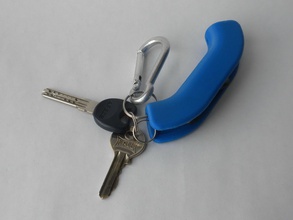 handle-keychain&keycase pinshape case key keychin handle lifehack 3d print model - Mito3D
