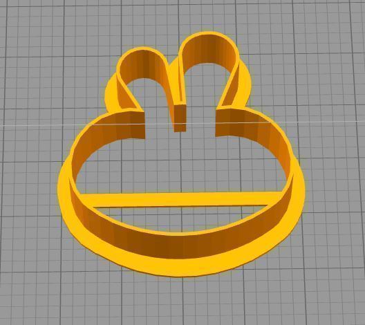 Kaninchen Ostern Ausstecher pla pinshape cookie cutter 3D print model - Mito3D
