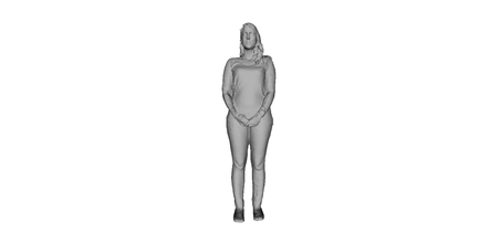 printle femme 015 pinshape standing woman 3d print model - Mito3D