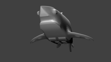 güçlü köpekbalığı pinshape köpekbalıkları 3d print model - Mito3D