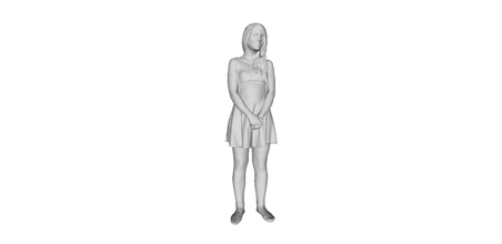 printle femme 020 pinshape jeunes 3d print model - Mito3D