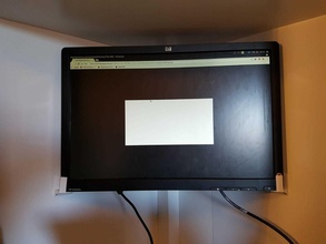 pantalla pc titular esquinas pinshape ergonomía mejoras hogar homeidea onshape 3d print model - Mito3D