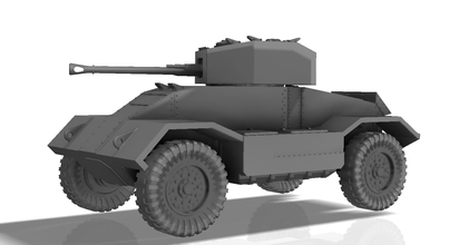 british armored car heavy wwii pinshape aec-mk3 mk3 aec bolt-action sla vehicle armored-car 3d print model - Mito3D