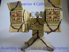 mechwarrior 4 calliope turrret pinshape missile-launcher turret game-design-contest 3d print model - Mito3D