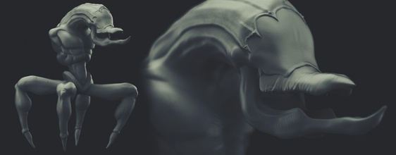 scrab oddworld pinshape sla monstres caractère abe créature 3d print model - Mito3D