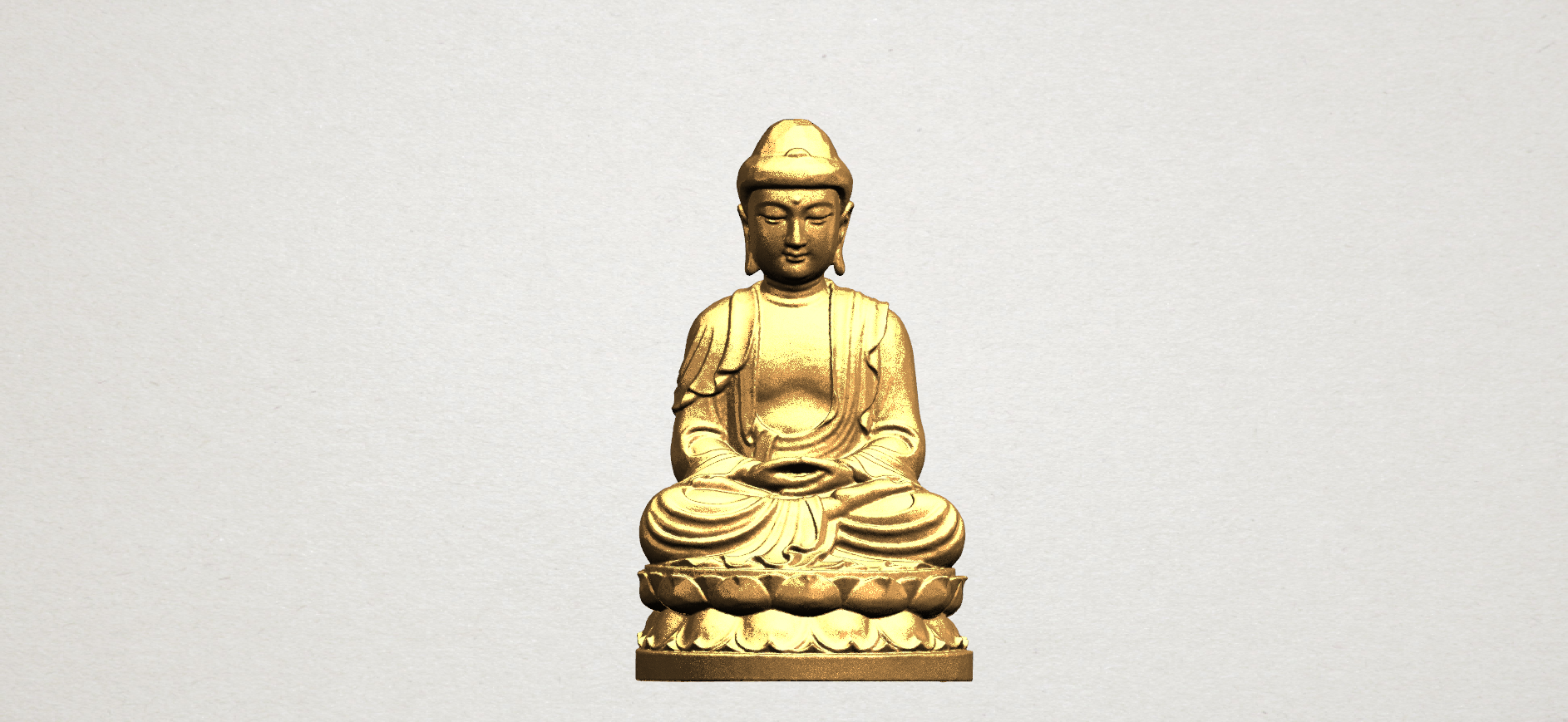 gautama buddha pinshape shakyamuni bodhisattva worship temple religion asian sculpture statue figurines miniatures characters people human house 3D print model - Mito3D