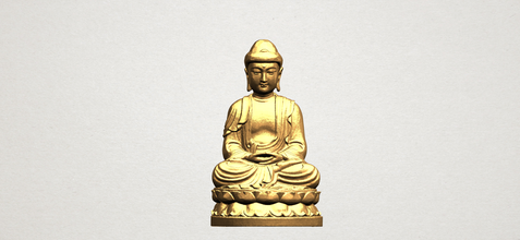 gautama buddha pinshape shakyamuni bodhisattva culto tempio religione asiatica scultura statua figurine miniature i caratteri umana casa 3d print model - Mito3D