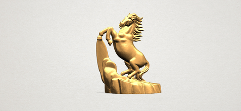 cavallo 01 pinshape animale zoo oroscopo zodiac scultura statua figurine miniature i caratteri umana casa stampa 3d 3d print model - Mito3D