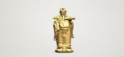 god treasure 01 pinshape avalokitesvara worship temple religion asian sculpture statue figurines miniatures characters people human house print 3d 3d print model - Mito3D