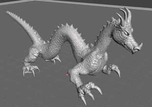 hohe Drache pinshape dragon eye dungeons dragons renaissance 3d print model - Mito3D