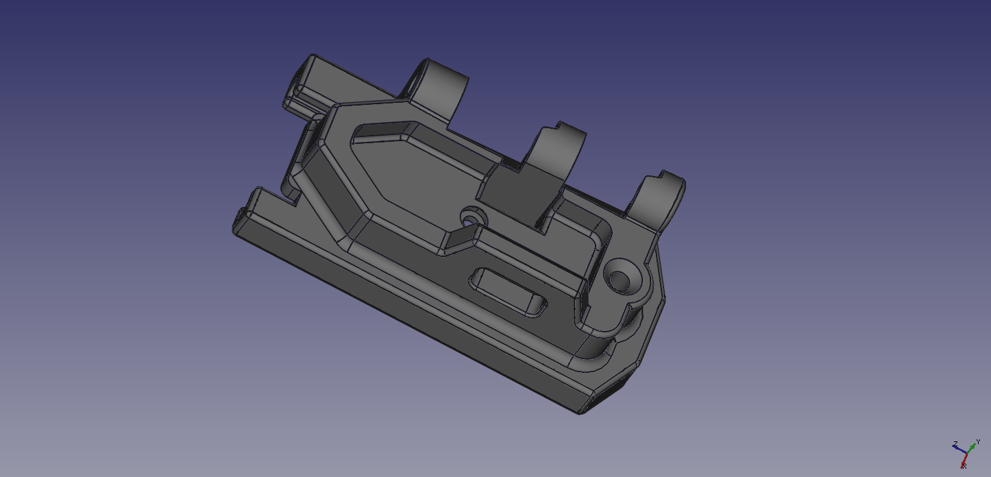 tm cicatrice acr stock adaptateur pinshape l'acr airsoft 3D print model - Mito3D