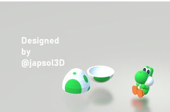yoshi island pinshape game-design-contest nintendo nintendods nintendo-64 videogames video-games yoshis-island mario-kart- miniature 3d print model - Mito3D