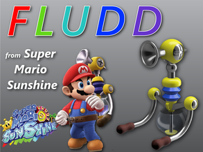 fludd - super mario sunshine pinshape super-mario-sunshine video-games super-mario game-design-contest 3d print model - Mito3D