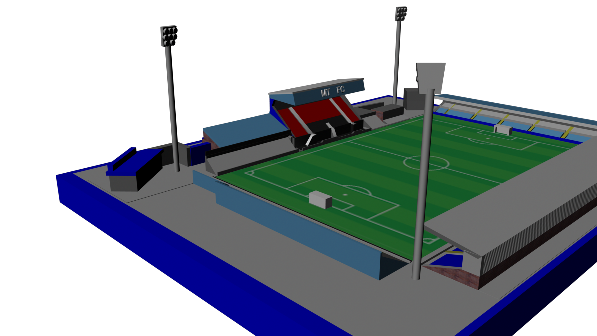 macclesfield town pinshape arquitectura ciudad moss rose vanerama nacional liga inglaterra fútbol arena estadio 3D print model - Mito3D