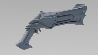 Paladine lex gun pinshape Spiel design Wettbewerb Paladin prop 3d print model - Mito3D