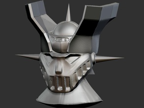 mazinger cabeza pinshape dibujos animados robot 3d print model - Mito3D