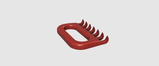 meat claw pulled pork pinshape 3d-design 3d print model - Mito3D