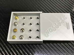 nozzle storage box pinshape 3d-design 3d print model - Mito3D