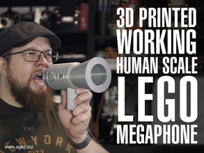 menschlichen Maßstab arbeiten lego megaphon pinshape Riesen Zukunft kit futurekit Schaltung afol 3d print model - Mito3D