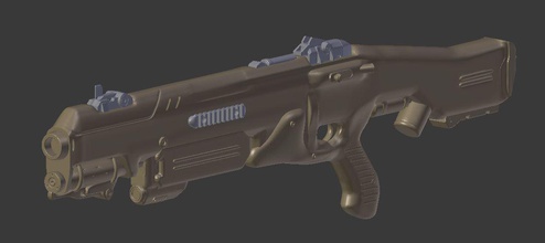 doom 2016 combat shotgun pinshape yarışma oyun tasarım cosplay silah gamedesign combatshotgun 3d print model - Mito3D