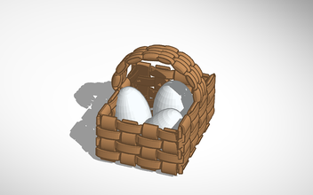 easter basket pinshape toy 3d print model - Mito3D