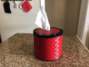 tp tissue dispenser pinshape toilet paper tissue-box 3d print model - Mito3D
