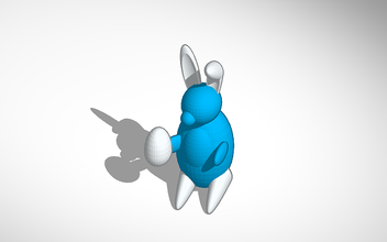 Osterhase pinshape easter egg bunny Spielzeug 3d print model - Mito3D