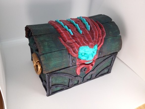 working chest sorrow water feature pinshape water-feature video-games sea-of-thieves electronics trinket box treasure-chest game-design-contest 3d print model - Mito3D