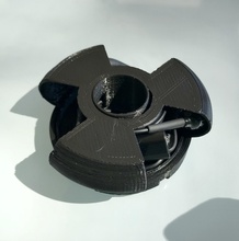 fones ouvido fio rotação titular pinshape cabos fone cabo organizador caso caixa suporte 3d print model - Mito3D