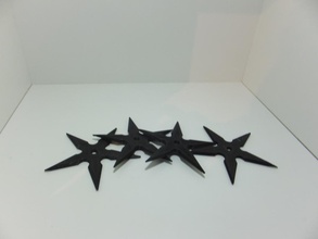5 shuriken pinshape noktası 3d tasarım 3d print model - Mito3D