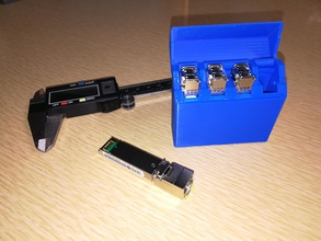 sfp kit commutateur fibre port pinshape protection l' émetteur récepteur cas 3d print model - Mito3D