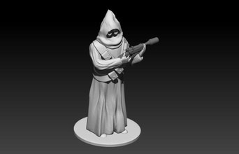 jawa pinshape hooded figure miniature star-wars wars star 3d print model - Mito3D