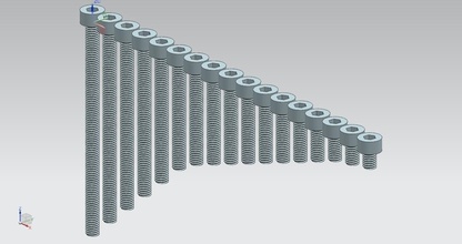 set m3 screw allen tornillos pinshape 3d-design 3d print model - Mito3D