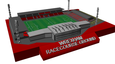 wrexham pinshape galles national league vanerama calcio arena stadio 3d print model - Mito3D