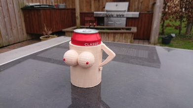 boob koozie coppa pinshape cup divertente cattivo 3d print model - Mito3D
