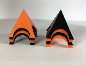 paint pyramids pinshape support holder pyramid 3d-design 3d print model - Mito3D