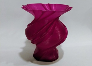 vase twisted flûtes 1 pinshape Conception 3d 3d print model - Mito3D