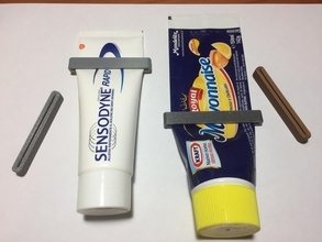 tube squeeze pinshape toothpaste bathroom 3d-design 3d print model - Mito3D