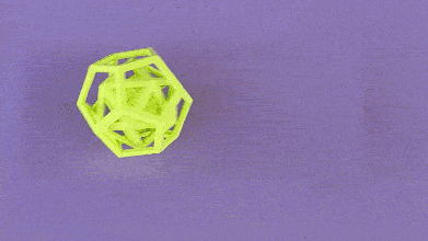 d20 icosaedro pinshape pva prueba tortura 3d print model - Mito3D
