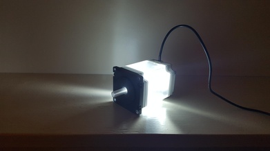 motor deslizante nema 23 lâmpada pinshape passo nema23 led lâmpadas diodo faixa emissor luz lampada lampe 3d print model - Mito3D
