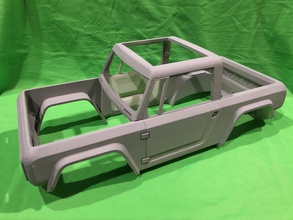bronco conceito rc corpo pinshape scx 10 scx10 hardbody rccrawler 3d print model - Mito3D