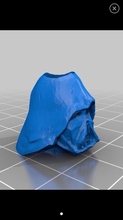 geschmolzen darth vader Maske paracord Perle pinshape 3d design 3d print model - Mito3D