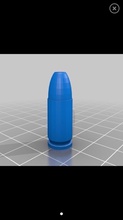 9mm bullet paracord bead pinshape 3d-design 3d print model - Mito3D